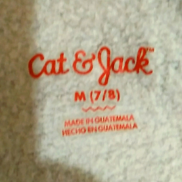 Cat and Jack Girls Med Hoodie with Cat Faces - Picture 13 of 14